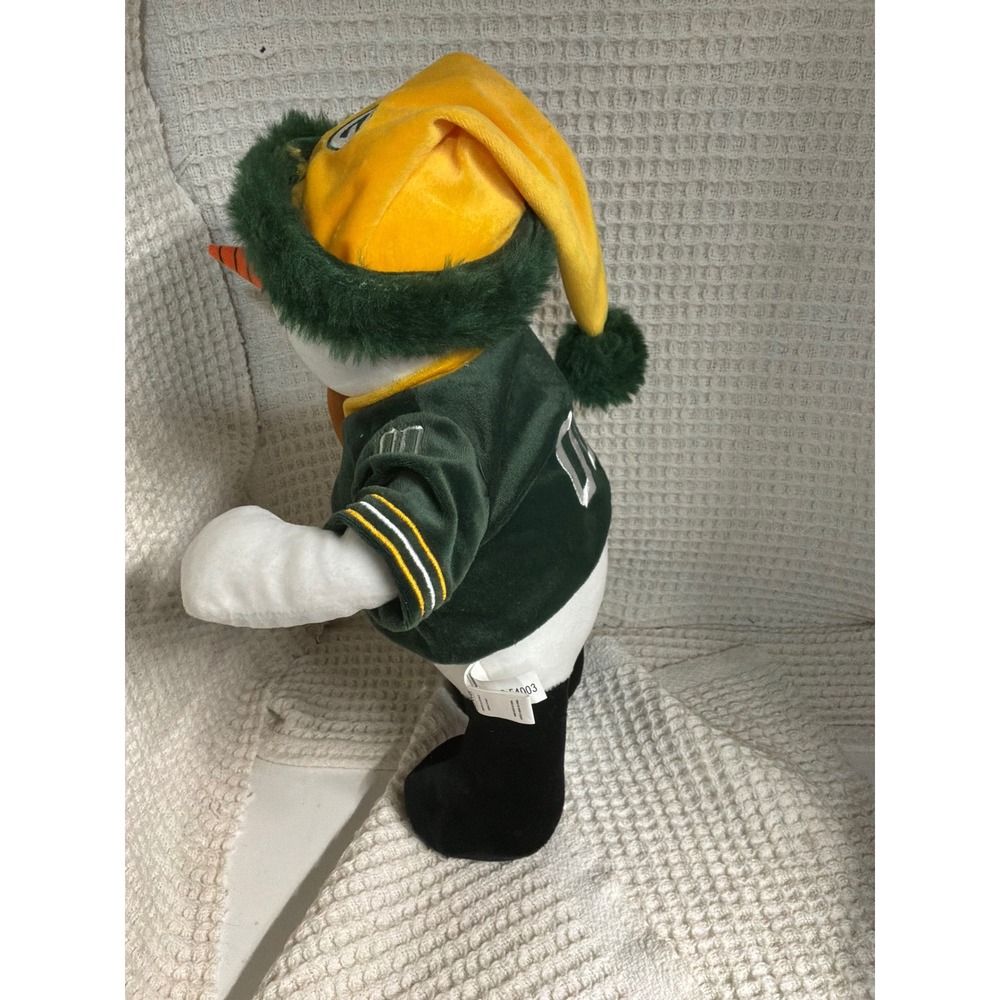 Sporty Unisex Forever Collectibles Green Bay Packers Snowman Plush OS Green - Picture 4 of 6